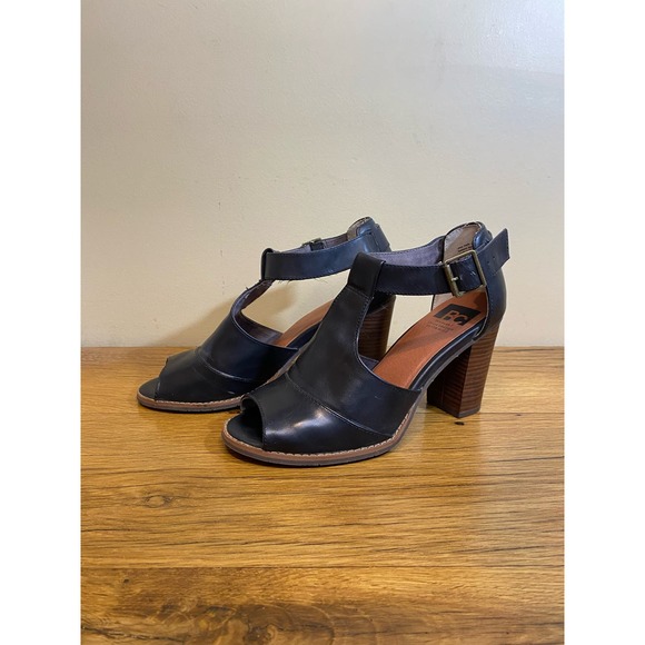 Women’s BC Peep Toe Block Heel Pump US 7.5, Black - Picture 3 of 10